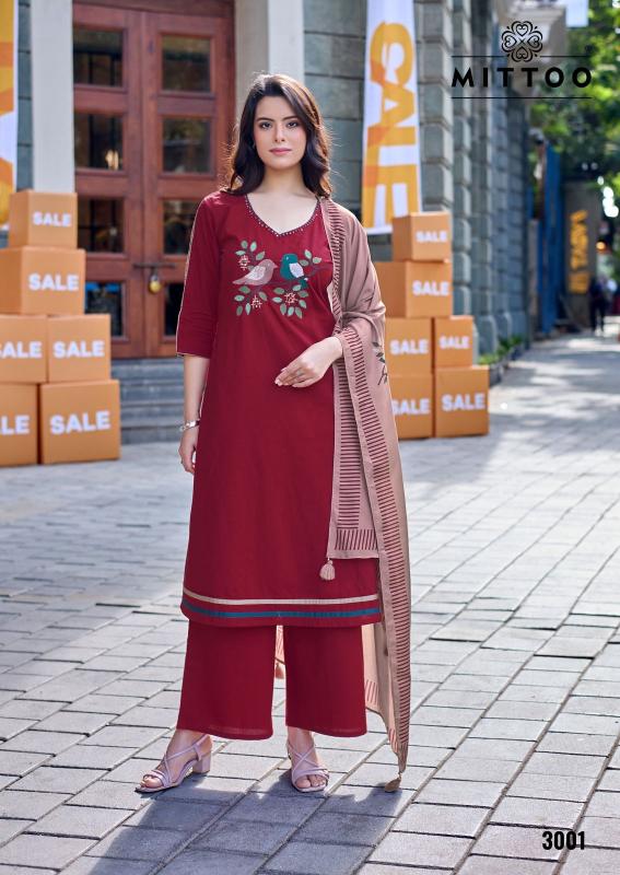 Mittoo resham 3pcs wholesale kurti website